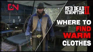 RDR2 Where to find Warm Clothes  Outfits [upl. by Ecnarepmet]