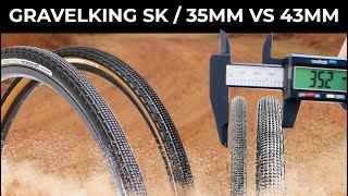 Panaracer Gravelking SK 35mm vs 43mm  Sizing and Test Ride [upl. by Ailemaj599]