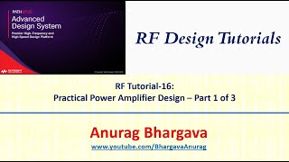 RF Design16 Practical Power Amplifier Design  Part 1 [upl. by Gaudette]