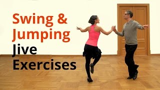 Basic Jive Exercises  Swing and Jumping Style [upl. by Fahey]