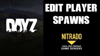 OLD How To Guide Edit Change Customise New Player Spawn Points DayZ Nitrado Xbox PS4 Server [upl. by Jakoba]