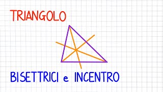 TRIANGOLO bisettrici e incentro con Geogebra  GE23 [upl. by Monroy]