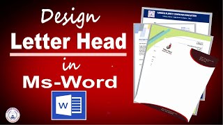 MS Word Tutorial How to Create Letterhead Design in Microsoft Word [upl. by Agon]