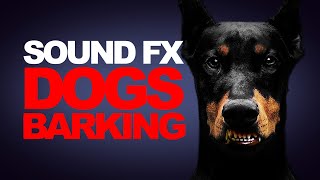 DOGS BARKING  Sound Effects High Quality [upl. by Atimed]