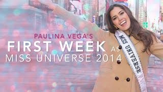 Paulina Vegas First Week as Miss Universe 2014 [upl. by Tadich485]