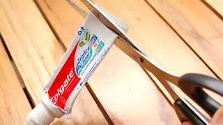 HOW TO MAKE a REUSABLE Toothpaste Tube [upl. by Wichman8]