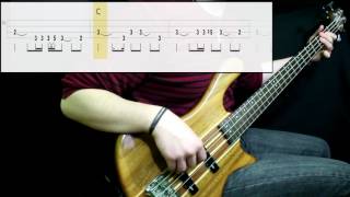 Radiohead  Creep Bass Cover Play Along Tabs In Video [upl. by Nove]