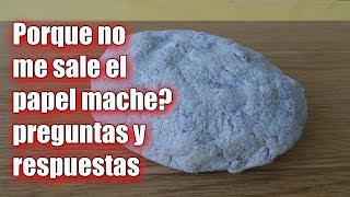 COMO HACER PAPEL MACHE PAPER MACHE PASTEPASTA DE PAPELPaper Pulp [upl. by Yrneh447]