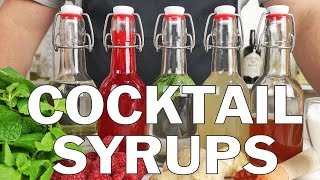 5 x Essential syrups for making cocktails [upl. by Pomeroy]