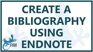 EndNote how to create a bibliography in Word [upl. by Ahcire]