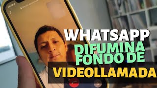 WhatsApp  Cómo CAMBIAR FONDO de tus videollamadas Truco 2021 [upl. by Madge]