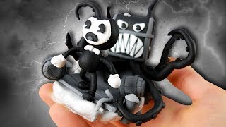 Making Bendy in Nightmare Run in POLYMER CLAY [upl. by Lahtnero]