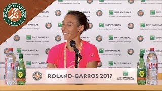 Francesca Schiavone  Press Conference after Round 1 2017  RolandGarros [upl. by Daren]