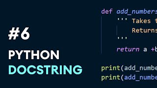 6 Python Docstrings  Python Best Practices [upl. by Ozzy44]