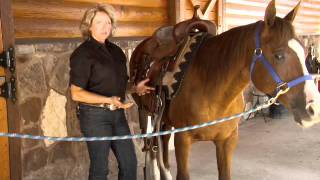 Saddling a Western Horse with Kathy Slack [upl. by Eadith62]