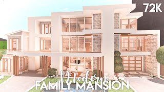 Modern Family Mansion  Bloxburg Build [upl. by Vitale]