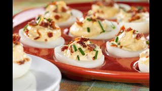 Bacon and Cheddar Deviled Eggs [upl. by Templia]