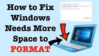 How to Fix Windows Needs More Space to Reset  How To Format HP Stream  NexTutorial [upl. by Anialem]