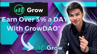 GROW DAO FINANCE STAKE TIME EARN 3 DAILY [upl. by Bradleigh]