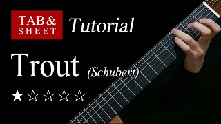 Trout Schubert  Guitar Lesson  TAB [upl. by Rowe]