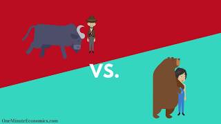 Bull and Bear Markets Bullish vs Bearish Explained in One Minute From Definition to Examples [upl. by Nyvek]