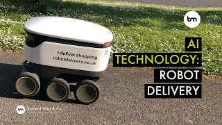 Example Of Autonomous Delivery Robots Starship in Milton Keynes [upl. by Einuj506]