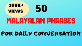 50 Malayalam Phrases amp words for Daily ConversationFluent in MalayalamMalayalam words [upl. by Akeme]