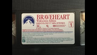 Braveheart 1995 1997 Widescreen VHS opening [upl. by Ogden]