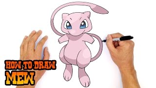 How to Draw Pokemon  Mew [upl. by Millan]