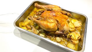 POULET RÔTI AU FOUR RECETTE FACILE ET RAPIDE [upl. by Leena658]