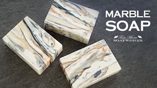 Marble Cold Process Soap Technique Video 27 [upl. by Nomael]