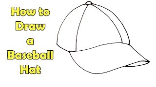 How to Draw a Baseball Hat  Very Easy  For kids [upl. by Egap331]