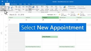 Create appointments and meetings in Outlook [upl. by Everard695]