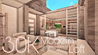 BLOXBURG 30K MODERN LOFT  NOGAMEPASS [upl. by Noli]