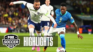 England vs Brazil International Friendly Highlights  FOX Soccer [upl. by Almat]