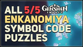 All Enkanomiya Symbol Code Puzzles Genshin Impact [upl. by Nemhauser]