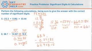 Chemistry Practice Problems Significant Digits amp Calculations [upl. by Enilada]