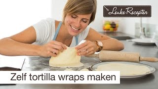 Zelf tortilla wraps maken  LeukeReceptennl [upl. by Refinaj]