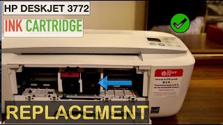 HP DeskJet 3772 Ink Cartridge Replacement Review [upl. by Mori]