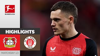 Wirtz amp Co On A Roll  Bayer 04 Leverkusen  FC St Pauli 21  Highlights  MD 13 – Bundesliga [upl. by Taimi]