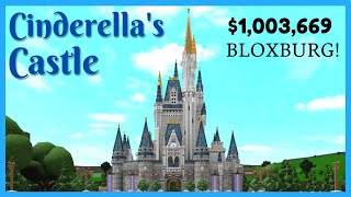 Cinderellas Castle in Bloxburg  Disney Castle Speedbuild by fruitmcnare Daniel Perkins [upl. by Adyeren575]