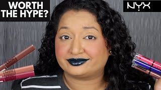 NYX Shine Loud Liquid Lip Color Review amp Swatches [upl. by Nichole812]