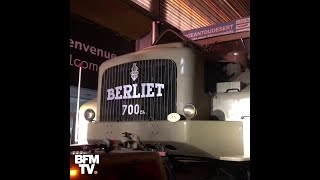 Le Berliet T100 lun des plus grands camions au monde est arrivé à Paris [upl. by Frymire]