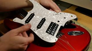 Squier Affinity HSS Strat Replace Pickguard [upl. by Jemimah]