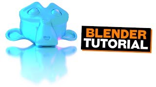 Blender Tutorial  How to create a Blender REFLECTIVE MATERIAL [upl. by Aneryc]