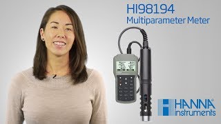 How To  Using the Hanna HI98194 Waterproof Portable Multiparameter Meter [upl. by Arette143]