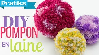 Comment faire un pompon en laine [upl. by Lahpos]