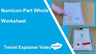 How to use PartWhole Numicon Shape Number Bonds of 5 Worksheet [upl. by Enovad565]