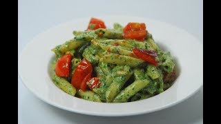 Penne With Spinach Pesto  Cooksmart  Sanjeev Kapoor Khazana [upl. by Malkin]