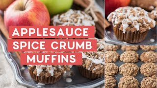 Applesauce Spice Crumb Muffins [upl. by Eimar]